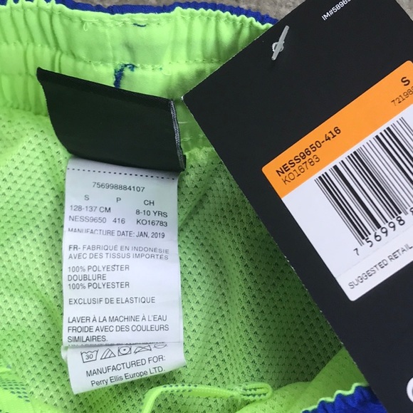 NIKE BOYS YSM SWIM SHORT - Picture 2 of 4